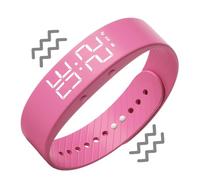 Lunaobrik Montre à réveil Vibrant | Rappel Portable Fin et étanche - Réveil Vibrant au Poignet pour Dormeurs - pour Chambre trajets bibliothèque étudiants Ados Hommes