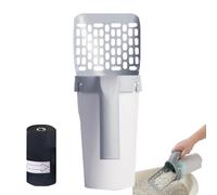 Lunaobrik Mot de pelle pour la poubelle pour chat - Catinée de toilette, Shovel de toilettes pour chats | Chats avec sacs poubelle sans étrier pour le bain de chat Whisper
