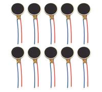 Lunaobrik Motor De Vibración Pequeño - 10 Piezas Motores De Vibración DC Para Tabletas | Pequeño Vibrador Type Botón para Mando de Juego | para Smartphone Electrónica Buscapersonas Tableta Dispositif