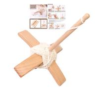 Lunaobrik Moulage manuel pour laine | Roues de filage pour tissage | Fuseau turc en bois artisanal pour tricoter, tissage et filage
