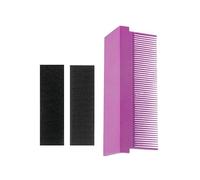 Lunaobrik Peigne de presse en soie, pince de fixation plate en fer | Pince à lisser amovible résistante à la chaleur pour salon de femme