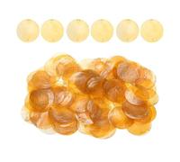 Lunaobrik Pièces de Coquillages Ronds | 100 Pièces de Breloques Artisanales DIY,Connecteur de Perle Style Pièce Coquillage,Pour Amateurs Artistes Femmes Filles Étudiants Art Professionnels Mariage