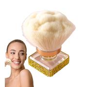 Lunaobrik Pinceau estompeur pour maquillage, pinceau dépoussiérant les ongles, outil cosmétique ergonomique pour contourner et estomper le maquillage