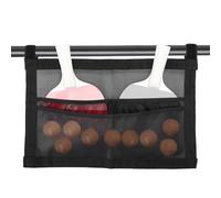 Lunaobrik Porte-Raquettes De Tennis De Table | avec Bandes Réglables Grande Capacité De Rangement D'Articles De Sport en Filet,Accessoires pour Tennis De Table - pour Match Entraînement Club École