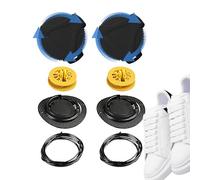 Lunaobrik Schnürsenkel für Sneakers, nicht zu binden,Sneaker-Schnürsenkel, nicht zu binden | Verstellbare, Bindende Mit drehbarer Schnalle,Metalldraht-Schuhschnüre mit