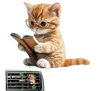 Lunaobrik Support De Ventilation Pour Voiture - Clip De Ventilation Purificateur D'Air Mignon En Forme De Chat Pour Auto,Accessoires Acrylique 3D Parfumés Longue Durée pour Conducteurs Voyages