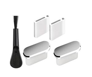 Lunaobrik Tapa Para USB C - 2 Piezas Impermeable Con Cepillo De Limpieza | Protector De Tapón De Polvo Para Teléfono Móvil,Para Mujeres Hombres USO Diario Hogar Exterior Viaje Oficina Desplazamiento