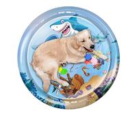 Lunaobrik Tapis de jeu d'eau pour chat, tapis de jeu d'eau pour chats | Tapis rafraîchissant pour animaux de compagnie par temps chaud - Coussin rafraîchissant interactif d'intérieur pour un jeu cool