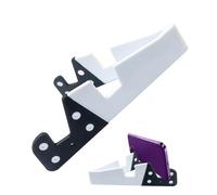 Lunaobrik Tisch Telefonhalter, Telefonhalter für Tisch,Buntes tragbares Tablet -Stand Faltbarer V Style-Ständer für Schreibtisch-Reise-Home-Nutzung mit tragbarem Design für einfachen