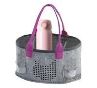 Lunaobrik Transport en feutre, sac en feutre - Sac de rangement | Cas et housses de clavier, accessoires d'instruments de musique, poids léger portable pour banques d'alimentation, lilas, Voir