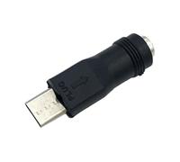 Lunaobrik Typ-C-zu-DC-Adapter - DC-Buchse Auf Typ-C-Stecker,5,5 x 2,1 mm weiblicher 5-V-Stecker, Ladeadapter für USB-Ladegeräte vom Typ C und für Laptop-PCs