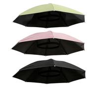 Lunaobrik Umbrella Hats for Adults Folding Waterproof Headwear Accessory
