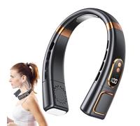 Lunaobrik Ventilateurs De Cou Soufflant D'air Froid,Refroidisseur Pratique Rechargeable USB - Portable Avec Flux D'Air À 5 Vitesses Pour Sports De Plein Air Voyage Randonnée Plage