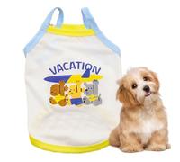 Lunaobrik Vêtements pour chiens, vêtements de chiot | Vêtements pour filles chiens,Sans manches de Chine élastique coquille de chat souple pour former la mode d'anniversaire marche à la plage