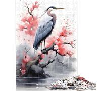 Lunar Blossom Shrine Puzzles 500 Pièces, Puzzles en Bois, Puzzles pour Adultes, Adolescents, Hommes Femmes Cadeau 500 Pièces (52 x 38 cm)