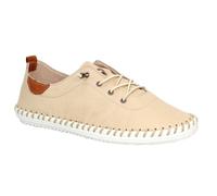 Lunar - Chaussures en toile pour femme "St Ives", cuir GS285 (40 EU) (Beige)