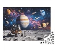 Lunar Landscape 1000 Pièces Puzzle Recyclé Paper Space Exploration Puzzles for Personnes Âgées Amusant et Stimulant Family Game Perfect for Holiday Blessings 70x50cm/1000pcs
