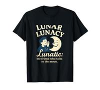 Lunar Lunacy : Lunatic Talks to the Moon Graphic T-Shirt