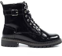 Lunar Lunar Black Patent Ankle Boots