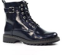 Lunar Lunar Blue Patent Ankle Boots