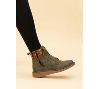 Lunar Lunar Green Wide Fit Animal Print California Boots