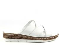 Lunar Lunar White Leather Sandals