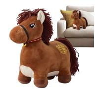 Lunar Peluche du Nouvel An | Mascotte mignonne, doudou doux pour adultes et Salon Étagère de chambre Bureau Voiture Décoration Nouvel An chinois 2026