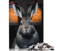 'Lunar Rabbit 2023 Poster Puzzle 1000 Pièces Educa Jouet en Bois Divertissement Créatif De l'art De La Décoration Jeu Éducatif Challenge Toy Adultes & Enfants des 14 Ans 1000pcs (75x50cm)