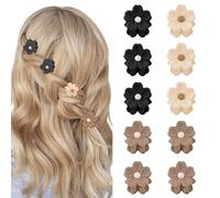 LunarCharm 10 petites pinces à cheveux marguerite, mini pinces for women and girls, strong-hold hair clips, cute hair accessories