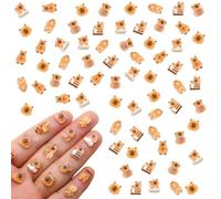 LunarCharm 100 pièces de minuscules capybaras pour Miniatures de Maisons de poupées, Animaux en résine pour Bricolage, Mini-capybaras pour Jardins de fées, Conception de Micro-paysages, décoration