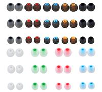 LunarCharm Lot de 54 embouts de rechange en silicone, 3 tailles de coussinets pour écouteurs, compatibles avec la plupart des écouteurs intra-auriculaires, S/M/L