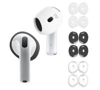 LunarCharm Lot de 6 paires de bouchons d'oreille antidérapants en silicone ultra fin et souple compatibles avec AirPods 4