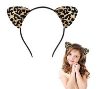 LunarCharm Serre-tête léopard pour enfants, charmant serre-tête avec oreilles de léopard pour enfants, pour Halloween, carnaval, fêtes à thème, ajoute une touche sauvage à n'importe quelle tenue,