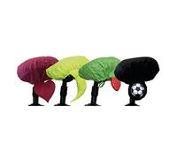 LUNARI Housse Selle de vélo Anti-Pluie Selle PFIFF, Blackberry Rouge/Vert avec renden Points réfléchissantes, One Size, 022018