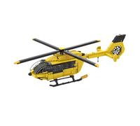 Lunaro H145 Kit de construction d'hélicoptère, kit de modèle de sauvetage civil 1:40, avion MOC, cadeau de Saint-Valentin pour homme et lui, affichage de détails authentiques (611 pièces)