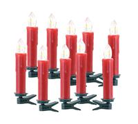 Lunartec 10 bougies à LED sans fil suplémentaires - Rouge