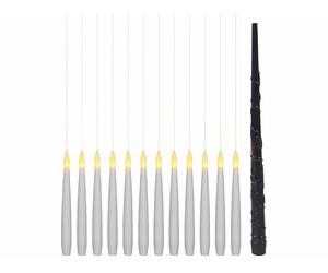 Lunartec 12 bougies LED à suspendre avec télécommande baguette magique