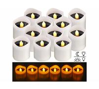Lunartec 12 bougies LED solaires avec effet flamme