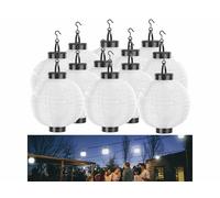 Lunartec 12 lampions solaires Ø 20 cm avec LED blanc chaud