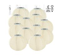 Lampion solaire Ø 30 cm à LED blanc chaud - x6 Non Applicable