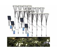 Lunartec 16 décorations lucioles lumineuses solaires télécommandées pour jardin