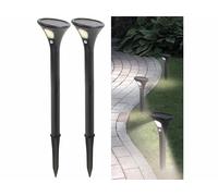 Lunartec 2 bornes lumineuses solaires avec capteur de mouvement - blanc chaud