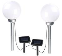 Lunartec 2 bornes lumineuses sphériques à LED Ø 20 cm avec effet lumineux rotatif