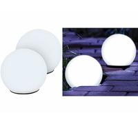 Lunartec 2 boules lumineuses à LED solaires Ø 9 cm