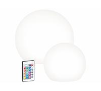 Lunartec 2 boules lumineuses à LED solaires, télécommandées, RVBB, 60 lm etIP67