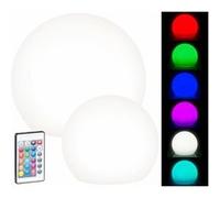 Lunartec : 2 boules lumineuses à LED solaires télécommandées RVBB / 60 lm / IP67 G