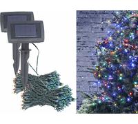 Lunartec : 2 guirlandes lumineuses solaires pour extérieur - 4 couleurs - 10 m G