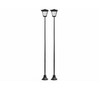 Lunartec 2 lampadaires de jardin solaires à LED 200 cm SWL-10