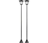 Lunartec 2 lampadaires de jardin solaires à LED 200 cm SWL-10