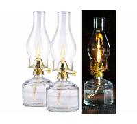 Lunartec 2 lampes à pétrole tempêtes rétro - 28 cm